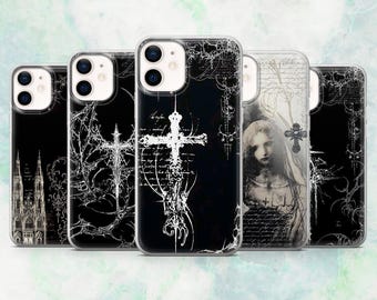 Sigilism Phone Case Gothic Emo Alt Cover for iPhone 16, 15, 14, 13, 12 Samsung S25, S24, S23, A56, A15 Pixel 9A, 9Pro XL, 8A, 8Pro