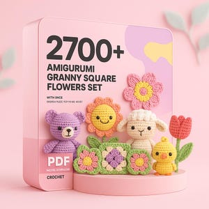 2700 Amigurumi Crochet Patterns PDF – Ultimate Bundle of Cute & Easy Designs, DIY Crochet Ebook for Beginners