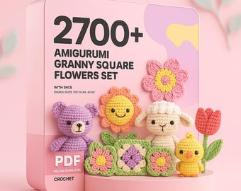 Más de 2700 patrones de crochet de Amigurumi: libro electrónico definitivo de bricolaje (PDF)