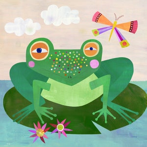 Spotted Frog | Giclee Art Print, Illustration for Kids Room or Nursery, Frog Gift