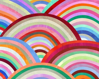 Concentric Circles | Modern Art Print. Geometric Illustration and Pattern.