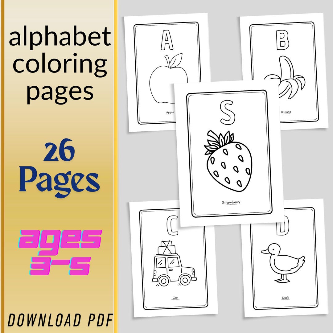 Printable Alphabet Coloring Pages , ABC Letter Worksheets for Kids ...