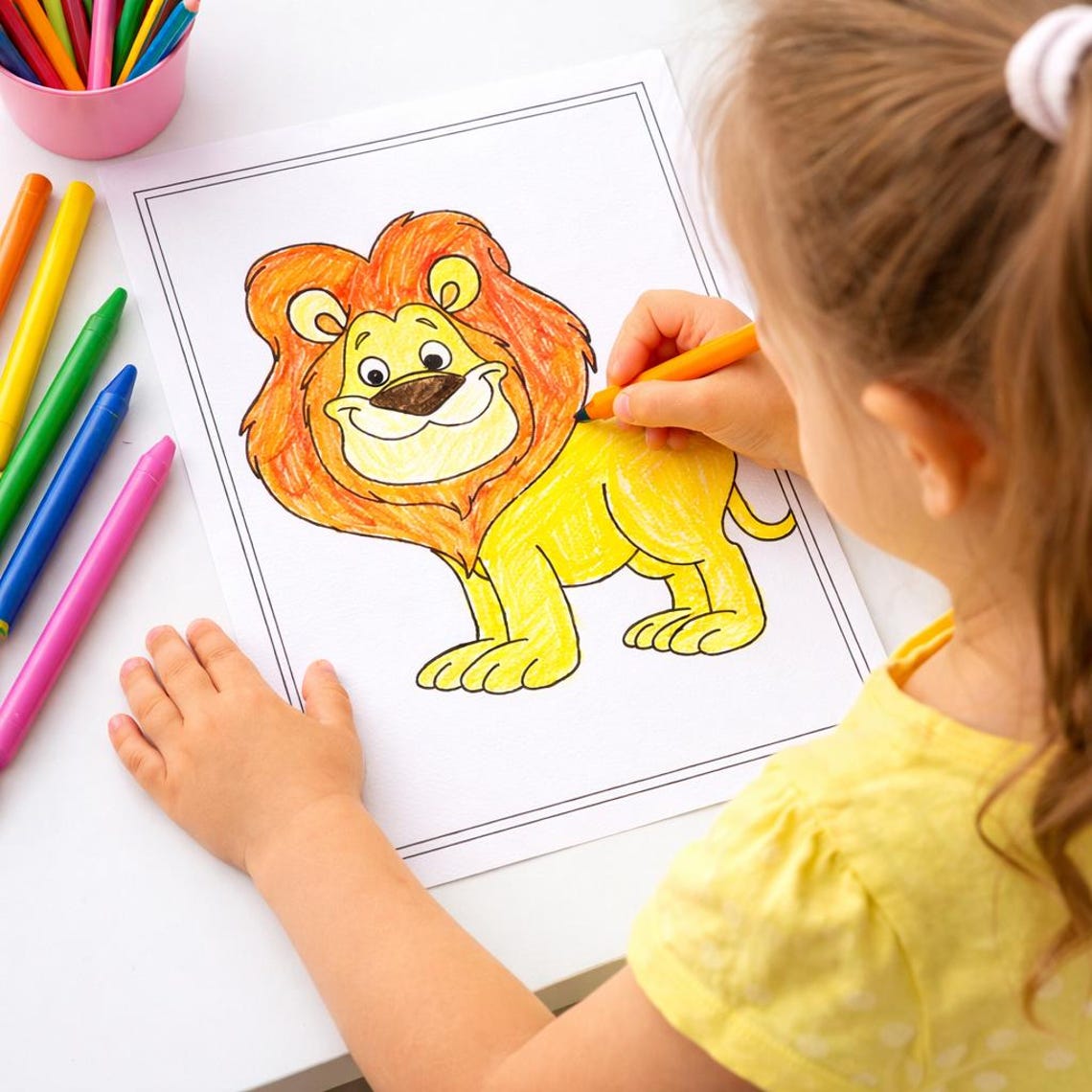 Printable Coloring Pages for Kids | Easy Coloring Sheets | Digital ...