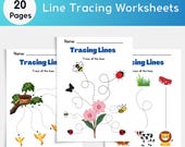 Preschool Line Tracing Worksheets, Fine Motor Skills Practice (Ages 2-5)