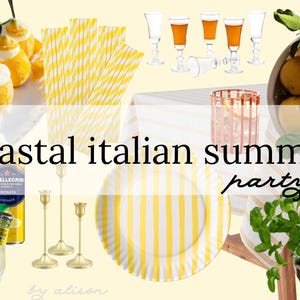 italian summer coastal party