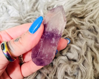 Amethyst double terminated wand 75mm