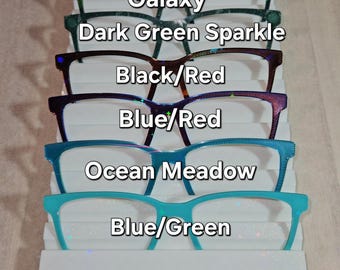 Magnetic Glasses Toppers with Holographic Design (please read item description)