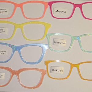 Magnetic Glasses Toppers with Holographic Design (please read item description)