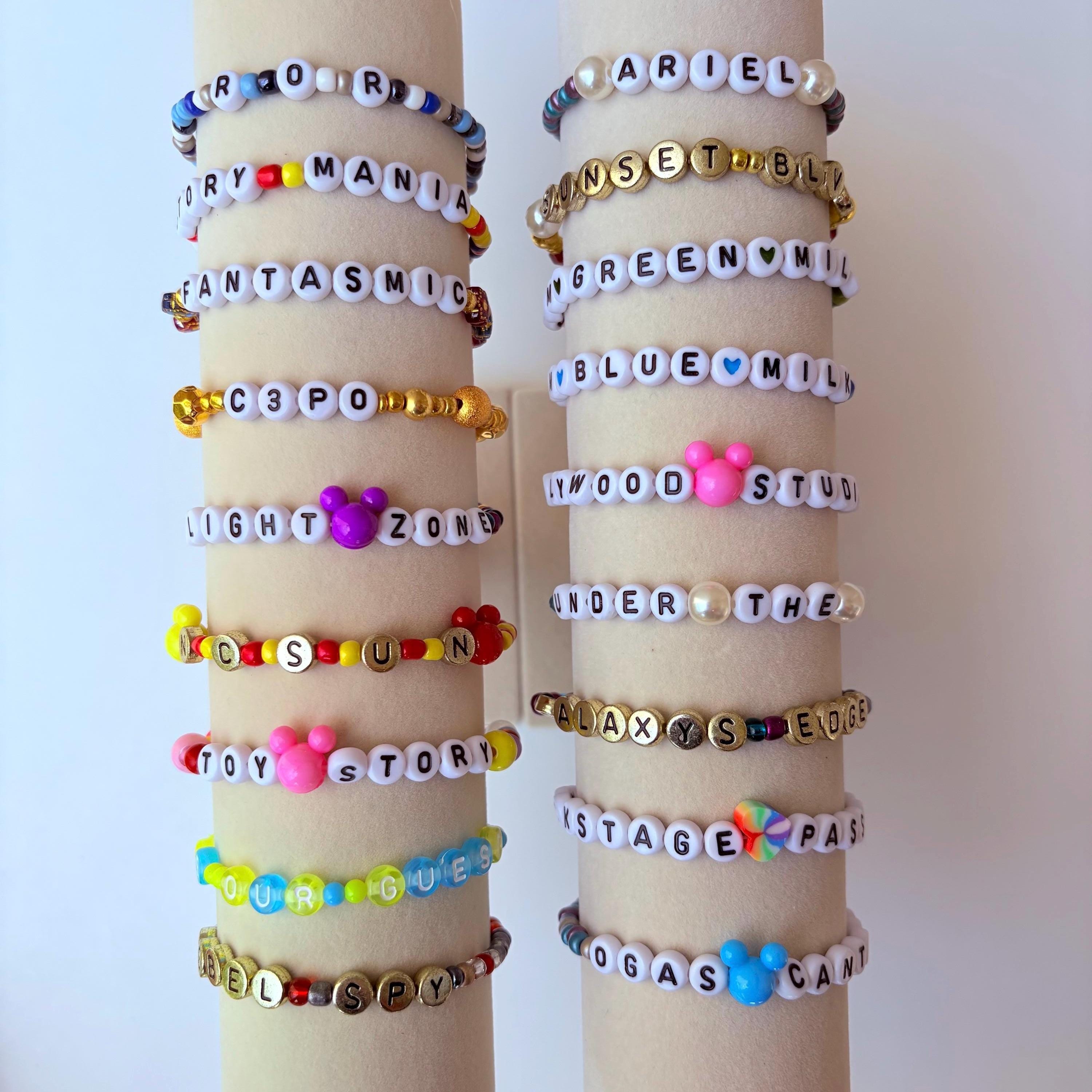 ■VINTAGE HOLLYWOOD■ Crayon Beads Bracelet VH2336BR009B 7 Inch, Vintage Brown & Clear Beads Stylish Beaded Bracelet