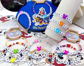 Cadeaux de bracelets de l'amitié pour les membres de la distribution Disney, cadeaux personnalisés en vrac pour la poussière de lutin, Magic Kingdom Walt Disney World Disney Land 2026