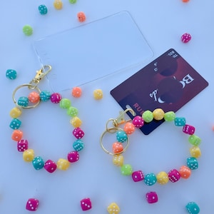 Casino Loyalty Card Dice Beaded Wristlet | Las Vegas Card Holder Bracelet Gift | Loyalty Card Holder | Lanyard Alternative | Casino Lover