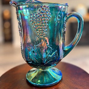 Blue Indiana Glass - Etsy