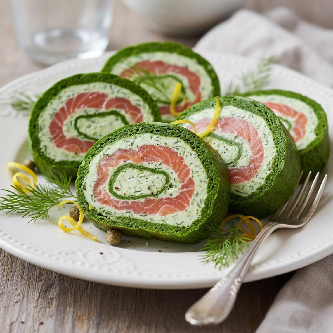 Smoked Salmon Spinach Roulade Recipe, Keto Appetizer (PDF Pattern) - Etsy