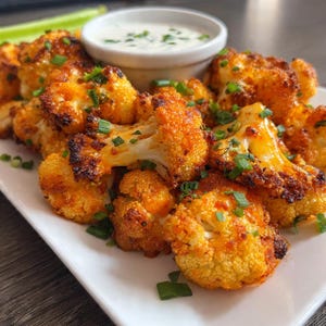 Crispy Air Fryer Buffalo Cauliflower Wings Recipe PDF