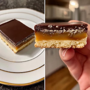 Classic Millionaire's Shortbread druckbares Rezept PDF | Karamell Schokolade Shortbread Digitaler Download