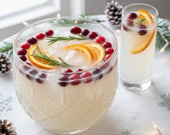 Ricetta per un drink analcolico natalizio bianco festivo