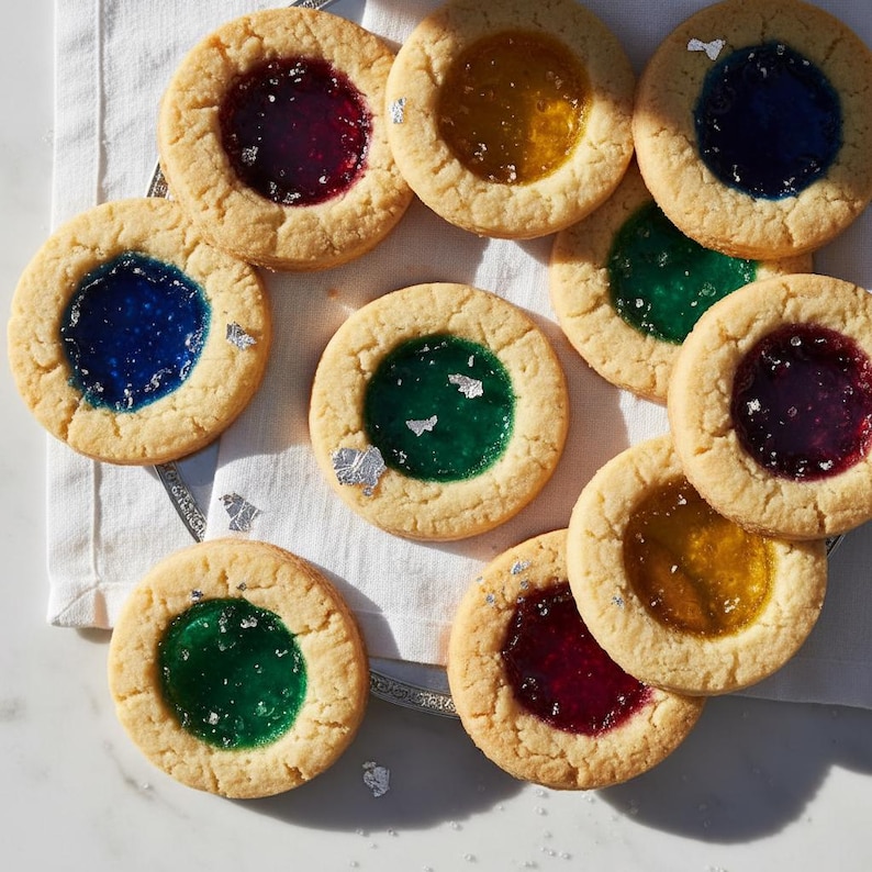 Easy Stained Glass Shortbread Cookies Recipe PDF Christmas Holiday ...
