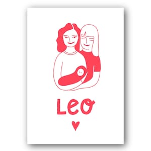 Impresión personalizada de bienvenida al bebé / Idea de regalo para un baby shower, un recién nacido, un nacimiento y un póster artístico