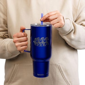 Horses Insulated Tumbler, Horse Lover Gift, Equestrian Drinkware, Custom Engraved Cup, Gift for Horse Enthusiast, Travel Companion