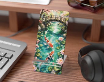 Koi Pond Bridge Phone Stand | Mobile Display Stand for Smartphones