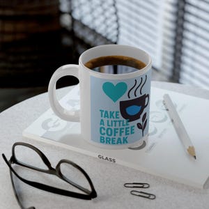 Coffee Break Jumbo Mug - Funny Coffee Lover Gift, Large Ceramic Cup for Home or Office, Motivational Drinkware, Perfect for Birthdays [...]