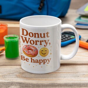 Tazza in ceramica Donut Worry: regalo allegro per gli amanti del caffè