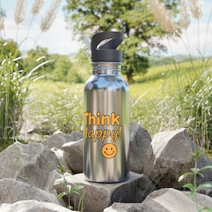 Stainless Steel Water Bottle: 20oz Reusable Travel Mug, Fitness Gift
