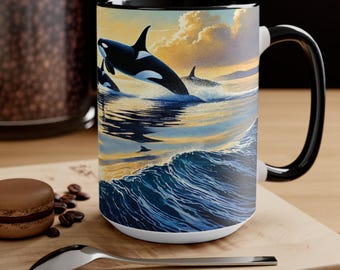 Tazza con orca assassina / Tazza da caffè con animale marino orca