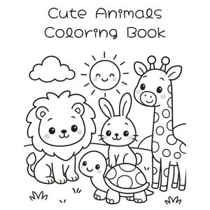 Cute Animals Coloring Book