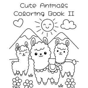 Cute Animals Coloring Book 2