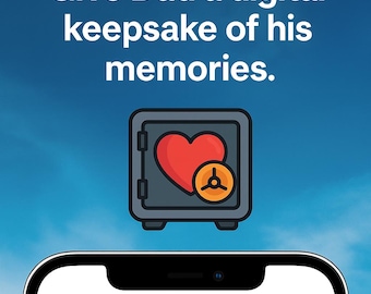 DadVault™ Digital Keepsake App | Personalized Memory Locker | Father's Day Gift Idea | Add to iPhone or Android