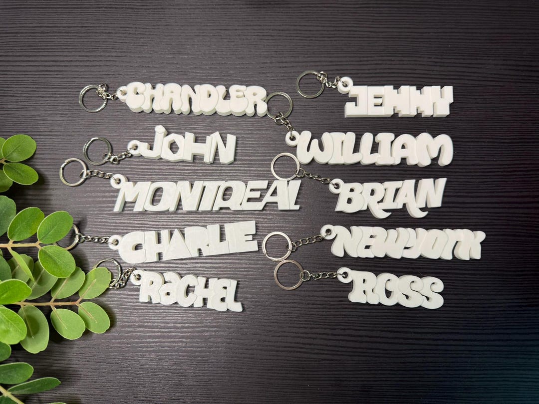 Personalized 3D Printed Name Keychain: Bulk Party Favors - Etsy
