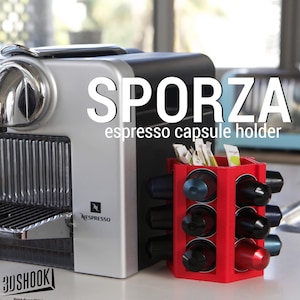 Nespresso Pod Holder | Modern Espresso Capsule Rack | Coffee Station Organizer | 3D Printed Gift for Coffee Lovers | Kitchen Organizer