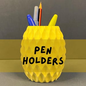 3D Printed Pen Holders – Modern Desk Organizer for Kids, Office, Students, Makeup, Art Supplies – 4 Unique Styles & multiple Colors