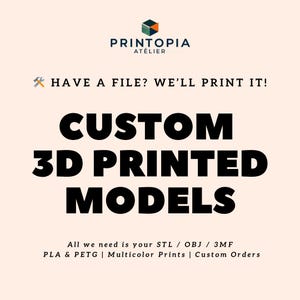 Custom 3D Printing Service | PLA & PETG, Multicolor Prints | Message First