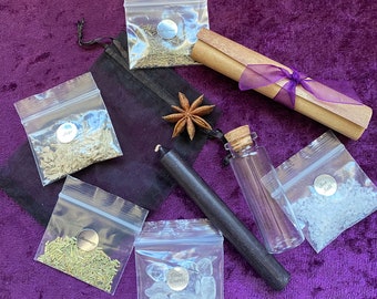 New Moon Ritual Kit for Cleansing, Protection, and Banishing Negativity.