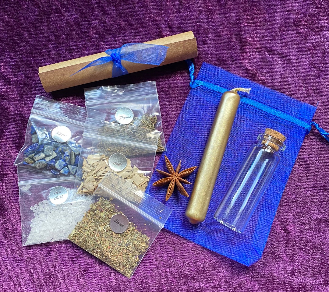 Full Moon hunter's Moon Ritual Kit for Insight and Wisdom - Etsy