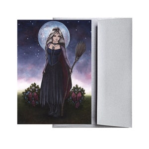 Capricorn Zodiac Witch Greeting Card image 7