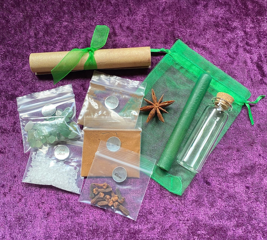 Full Moon harvest Moon Ritual Kit for Prosperity and Abundance Etsy
