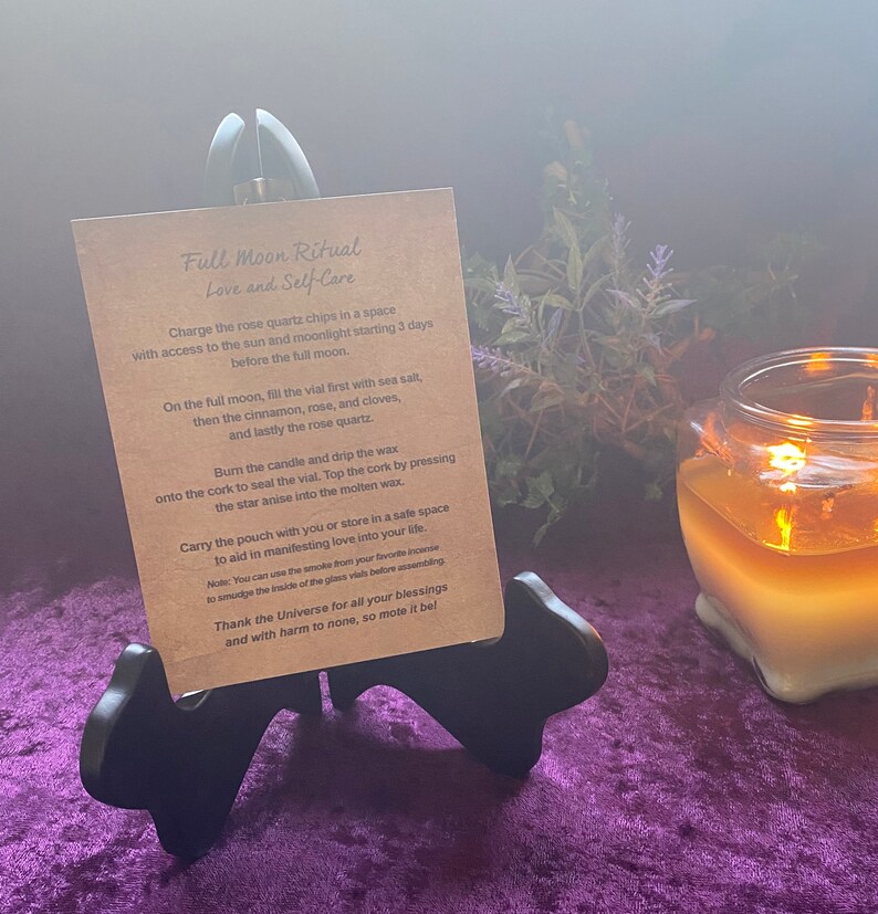 Full Moon flower Moon Ritual Kit for Love and Selfcare Etsy