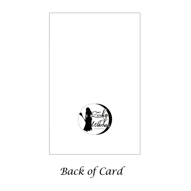 Capricorn Zodiac Witch Greeting Card image 4