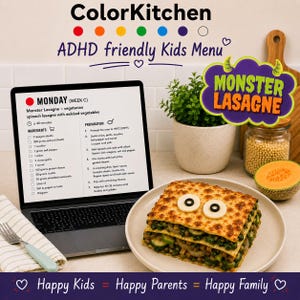 ADHD Kids Meal Planner | Printable PDF | Easy Family Dinners for Executive Dysfunction | Picky Eater Meals | Week C