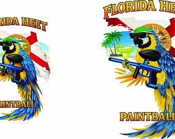Florida Paintball Team Vektorgrafik | Kleidungsdesign (Digitaler Download)