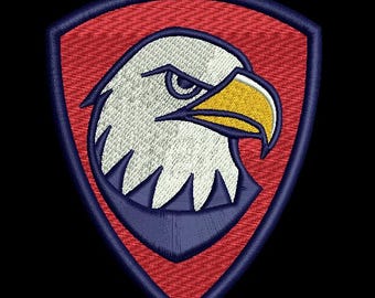 Gestickter Adlerschild-Aufnäher - mutiges und patrotisches Design