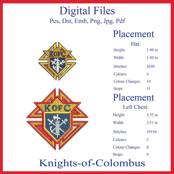 Knights of Columbus - Etsy