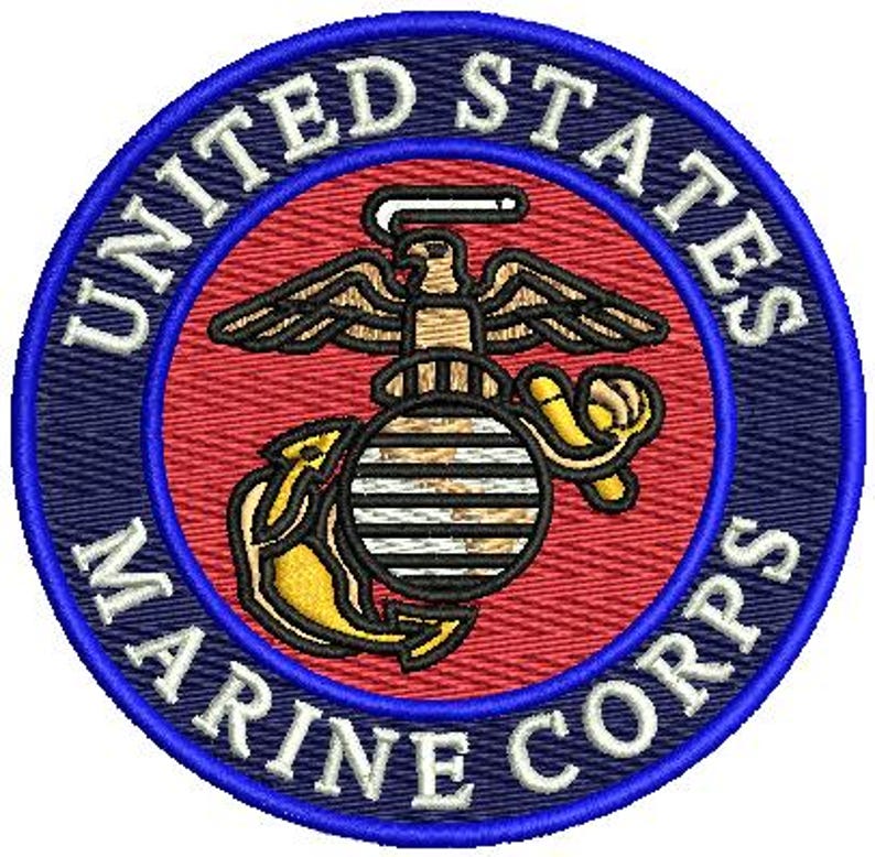 Marine Corps Design US Navy Design Embroidery Machine Tajima Wilcom ...