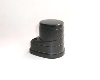 Vintage 1930s/1940s Morriset Black Bakelite Ink Well-Original Glass Insert