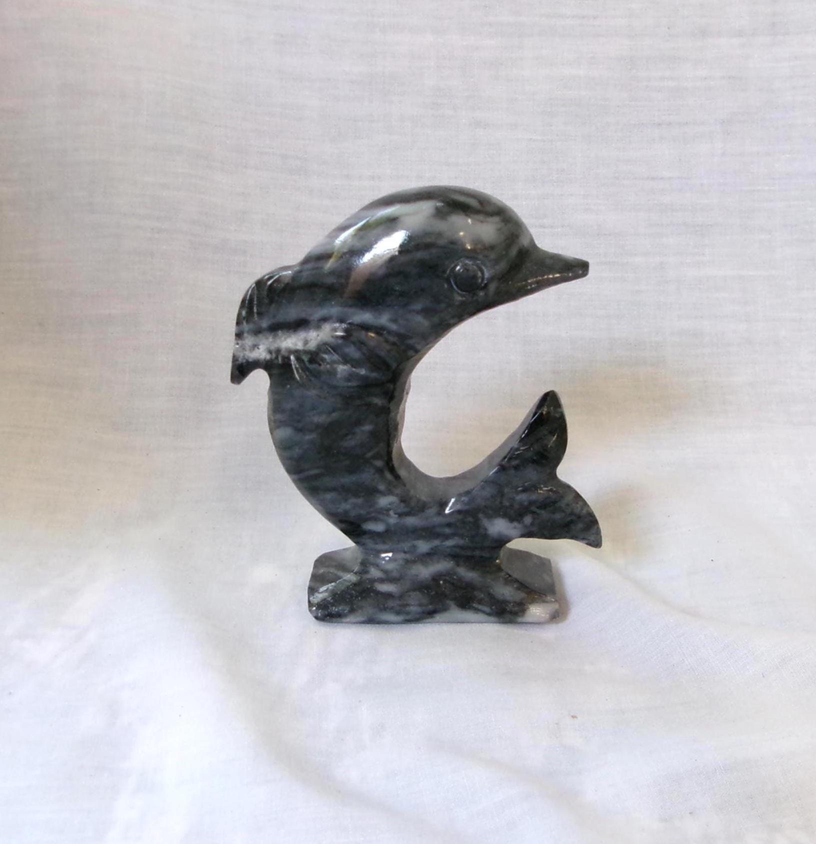 Handmade onyx marble decorative dolphin new