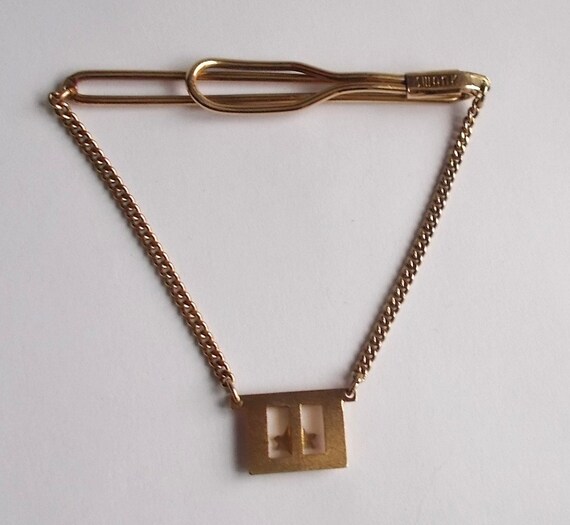 Vintage 1940s SWANK Masonic Freemasonry Gold Tone… - image 3