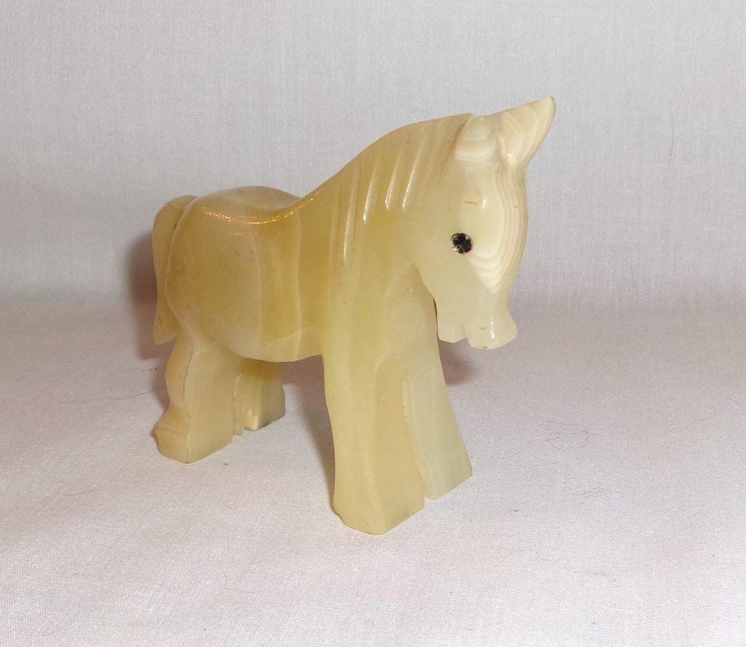 Vintage 1960s or 1970s Small Onyx / Stone Donkey or Burro-darling - Etsy